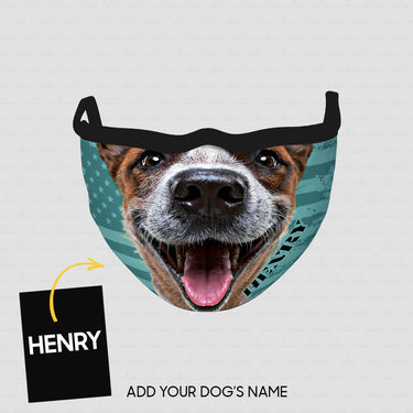 Personalized Dog Gift Idea - Jack Russell Laughing For Dog Lovers - Cloth Mask